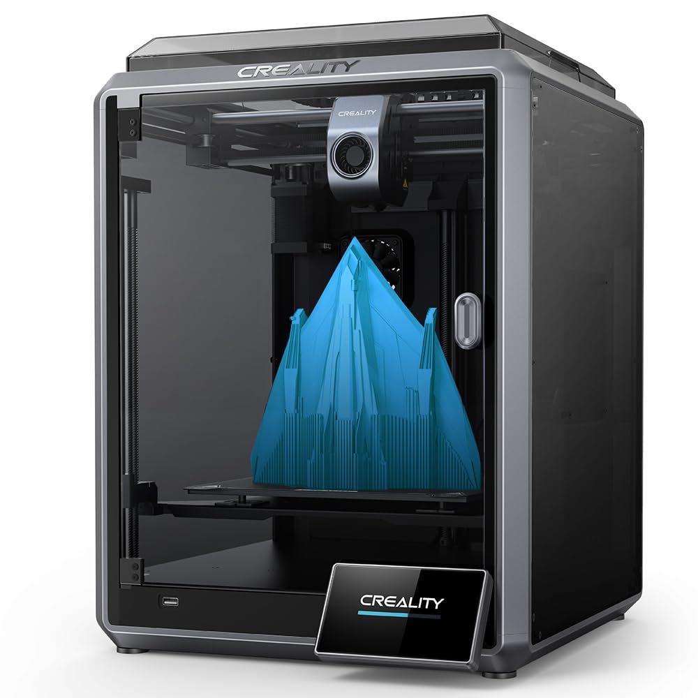 Creality K1 3D Printer with 600mm/s Printing Speed 2000mm/s² Acceleration, 300℃ High-Temp 32mm³/s Flow Hotend Auto Level Dual-Gear Direct Extruder Printing Size 8.66x8.66x9.84 inch - WoodArtSupply