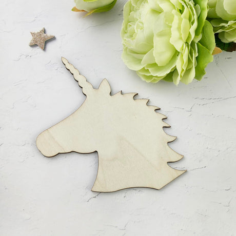 30 Pack 4 Inch Wood Unicorn Crafts Unfinished Wood Unicorn Cutouts Wooden Unicorn Hanging Ornaments DIY Unicorn Craft Gift Tags for Home Party Decoration Craft Project Xonzmmk