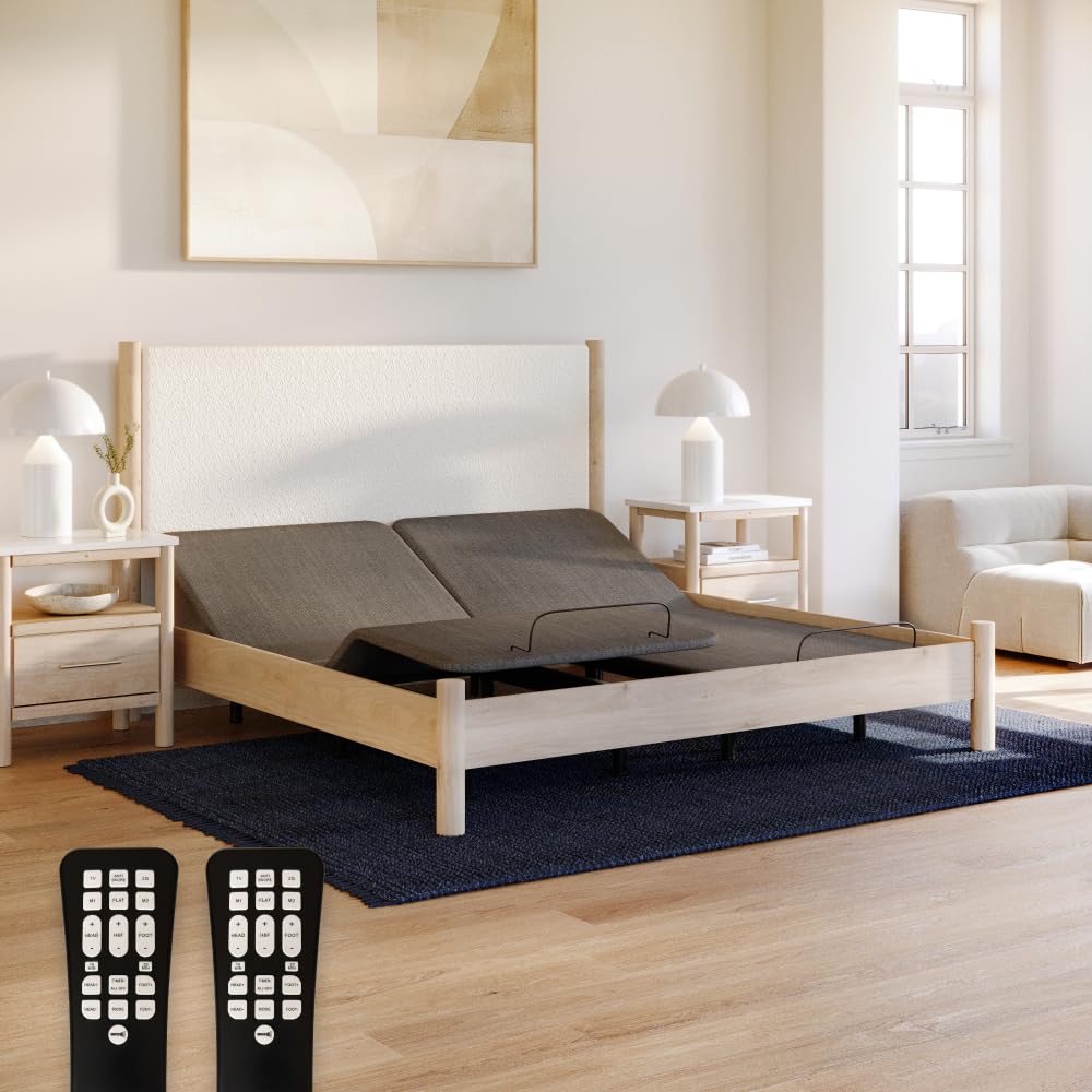 Adjustable Comfort Classic Adjustable Base - Twin XL - Head & Foot Incline - Wireless Remote with Memory - Easy Set Up - Zero Clearance - Zero Gravity - Durable Frame Adjustable Comfort