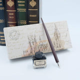 hhhouu Calligraphy Set for Beginners Quill Pen and Ink Set Fancy Pens with Black Ink and 11 Nibs for Lettering,Drawing, Journaling, Signing, Invitation HO-Q-301 hhhouu