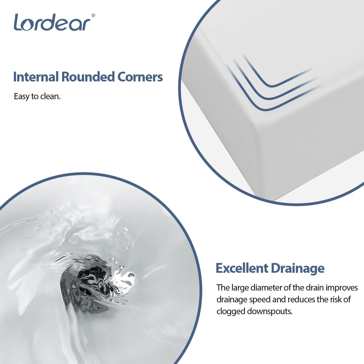 Lordear Floating Bathroom Sink Wall Mounted 21"x16" Bathroom Vessel Sink Free Standing Wall Hung Sink Rectangle White Porcelain Ceramic Vessel Vanity Sink Art Basin Lordear