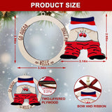 Funny Christmas Ornaments 2024, Exchange Funny Ornaments for Adults, Naughty Ugly Christmas Tree Ornaments Wooden, Inappropriate Dirty Santa Ornament - Unique Christmas Ornaments JUNQIU US