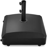 Best Choice Products 123lb Capacity Fillable Mobile Umbrella Base Heavy Duty Market Stand for Patio, Deck, Poolside w/ 4 Wheels, 2 Locks, 2 Knobs, Wind-Resistant Design - Black Best Choice Products