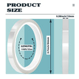 MEBMIK 6 Rolls 10mm x33m(108ft) Clear Heat Tape,Transparent High Temperature Heat Resistant Tape,Heat Transfer Tape for Heat Press and Sublimation,Heat Transfer Vinyl,No Residue MEBMIK