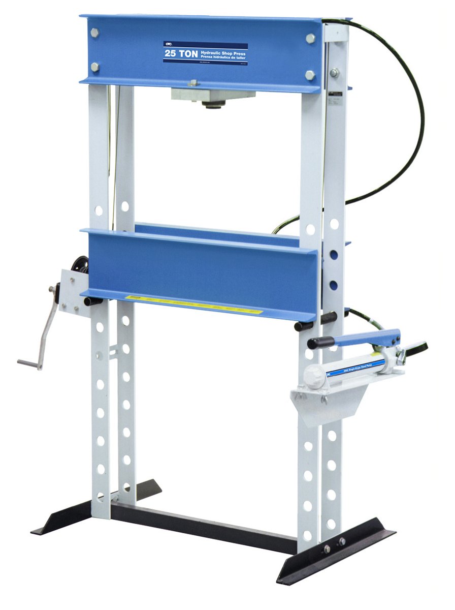 OTC 1833 25-Ton Capacity Shop Press with Hydraulic Hand Pump - WoodArtSupply