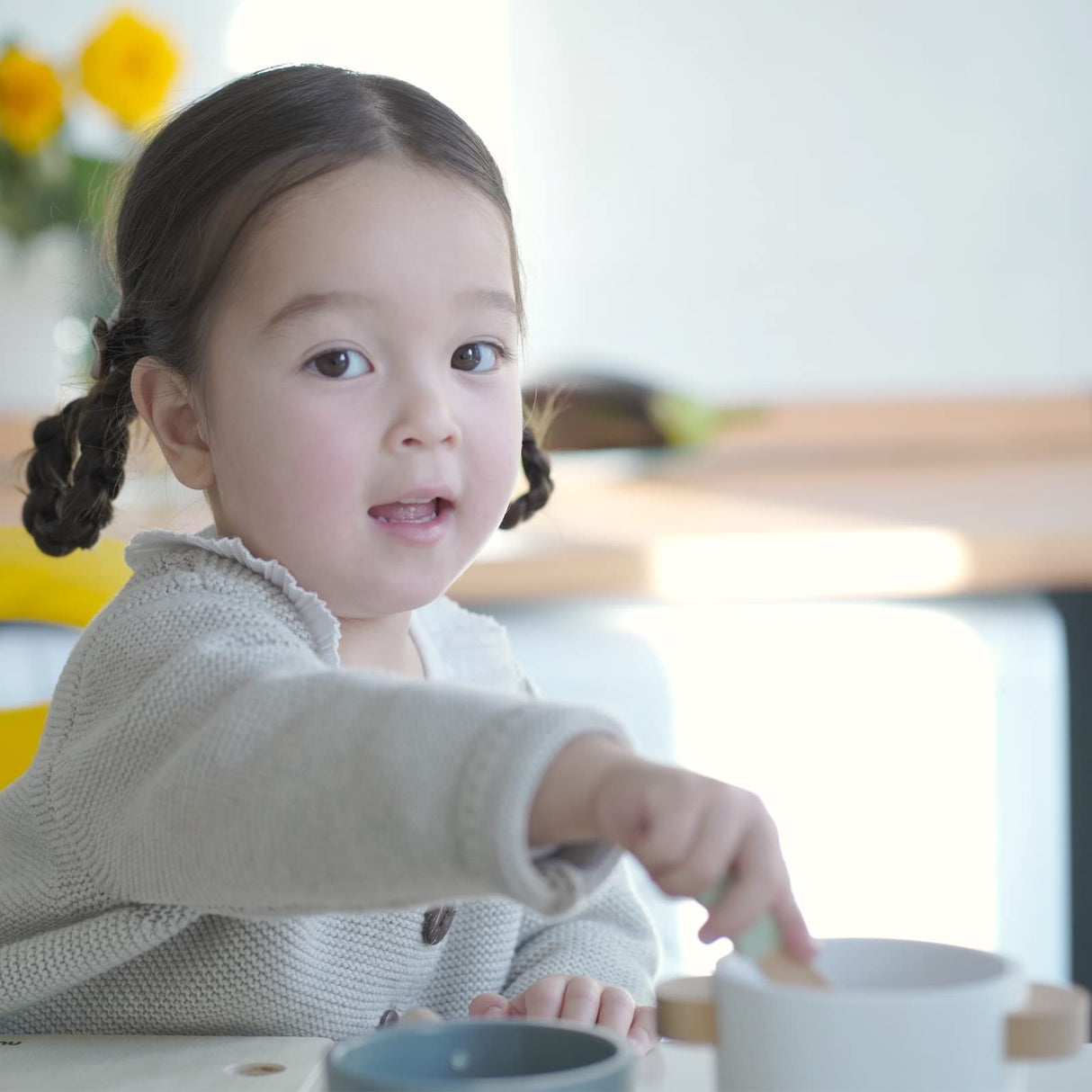 nunukids Wooden Play Food Sets for Kids Kitchen 42 pc Wooden Toys with Storage Basket Wood Pretend Food Play Kitchen Accessories Set nunukids