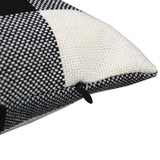 VAKADO Outdoor Farmhouse Buffalo Plaids Throw Pillow Covers 18x18 Set of 2 Black White Decorative Classroom Front Porch Classic Decor Retro Boho Cushion Cases Fall Home Rustic Check for Couch Patio VAKADO