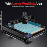 CNC Router Machine,TTC450 3-Axis Engraving All-Aluminum Milling Machine for Engraving, Cutting MDF, Acrylic, Solid Wood, Nylon, PCB, Carbon Fiberboard, Working Area 18.1 x 18.1 x 3.1In CNC Machine OUYANG