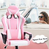 Gaming Chair Office Chair Desk Chair Ergonomic Executive Swivel Rolling Computer Chair with Lumbar Support, Pink BestOffice