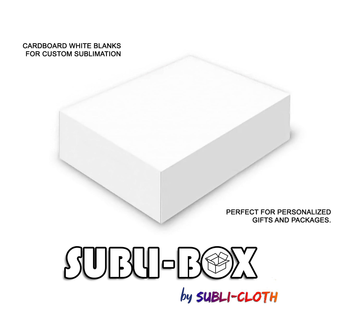 Subli-Box Cardboard Sublimation Small Gift Box Pack 20 Units by Subli-Cloth