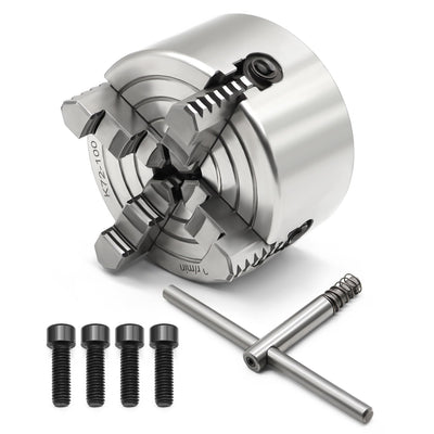 Yunnergo K72-100 Lathe Independent Chuck 4 Inch Manual Chuck 4 Jaw 3500 r/min