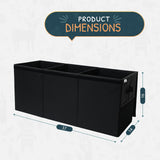 SoftOwl Extra Large Toy Storage Organizer with Lid - Sturdy, Collapsible Toy Chest Storage Box Design - Toys Bin with Dividers for Kids, Nursery, Bedroom, Playroom 37"x16"x14" SoftOwl