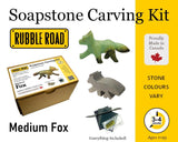 Fox Medium Soapstone Carving Kit DIY Arts and Crafts Kit Generic