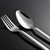 KINGSTONE Silverware Set, 20 Piece Flatware Cutlery Set for 4, 18/10 Stainless Steel Silverware Mirror Polished Dishwasher Safe for Home, Restaurant, Wedding, Party(Silver, 20 pieces for 4) KINGSTONE