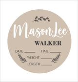 Personalized Baby Announcement Sign, Custom Baby Name, 3D Wood Baby Birth Stats Sign, Engraved Hospital Baby Sign, Newborn Gift, Newborn Baby, FranJohnsonHouse