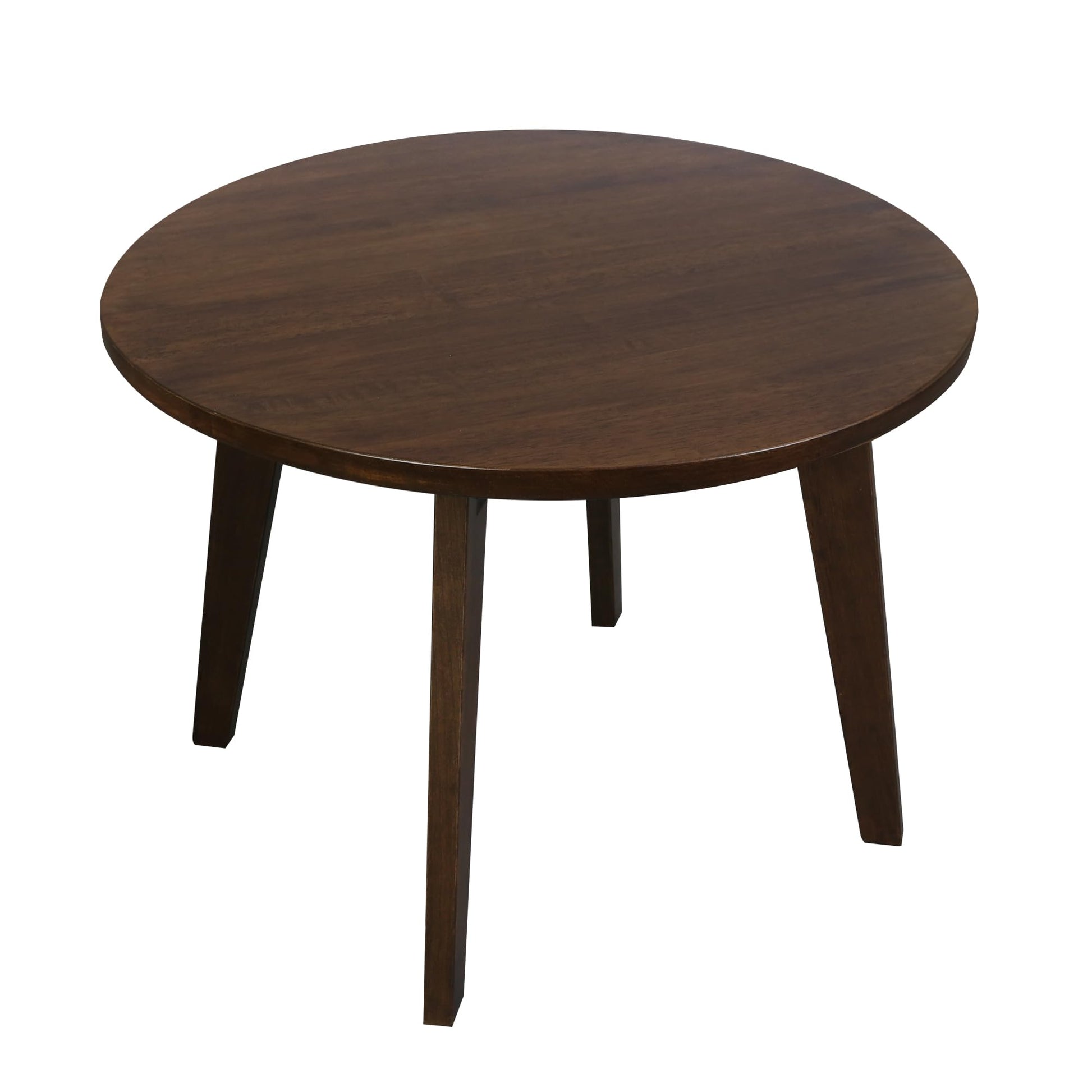 American Trails 100% Hardwood Round Mid-century Modern Living Room Farmhouse Easy Assembly Table, 24" W x 24" D x 16.75" H, Antique Cherry - WoodArtSupply