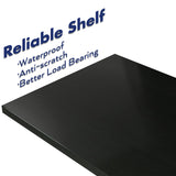 NUMENN Narrow Bookshelf, 4 Tier Bookshelves, Home Office Bookcase Shelf Storage Organizer, Free Standing Storage Shelving Unit for Bedroom, Living Room and Home Office, Black NUMENN