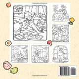 Girl Moments: Vol. 2 Coloring Book for Adults and Teens Featuring Cute Cozy Daily Activities for Relaxation Coco Wyo LLC