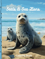 Seals & Sea Lions Coloring Book Majosta