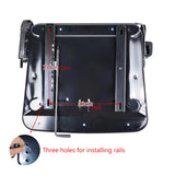 Universal Tractor Seat, Forklift seat with Headrests Replacement, Lawn Mower for Excavator Backhoe Dozer Skid Loader, Adjustable Angle Back (Black, 16.5x18.5x18.9in) Jueraori