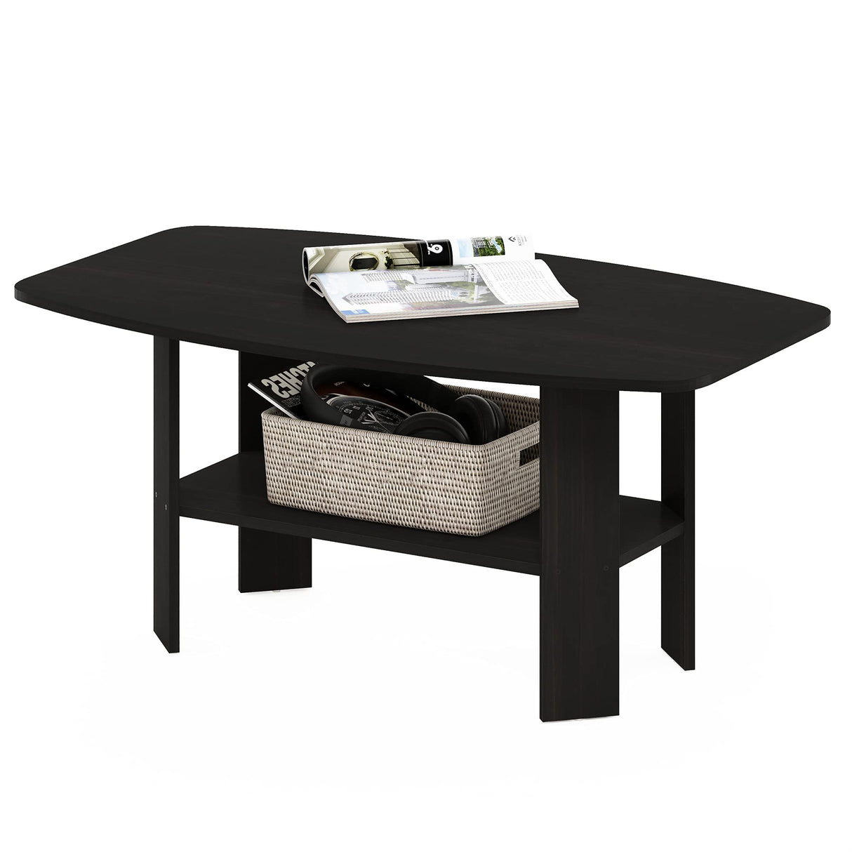 Furinno Simple Design Coffee Table, Espresso Furinno