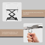 UDSONFY Electric Pet Dog Grooming Table, Heavy Duty Grooming Table Professional Double X-Lift for Large Dogs with Anti-Skid Non-Slip, Double Arms and Nooses, Adjustable Height from 13" up to 47" Black UDSONFY