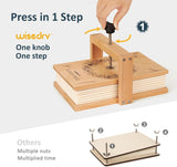 wisedry Flower Press Kit, Easy One-Step Pressing, Even Pressure, 6 Layers, 10 x 6 inch Flower Press Kit for Kids and Adults, Great Gifts for Anyone Who Loves Flowers and Crafts, Gift Box & User Guide wisedry