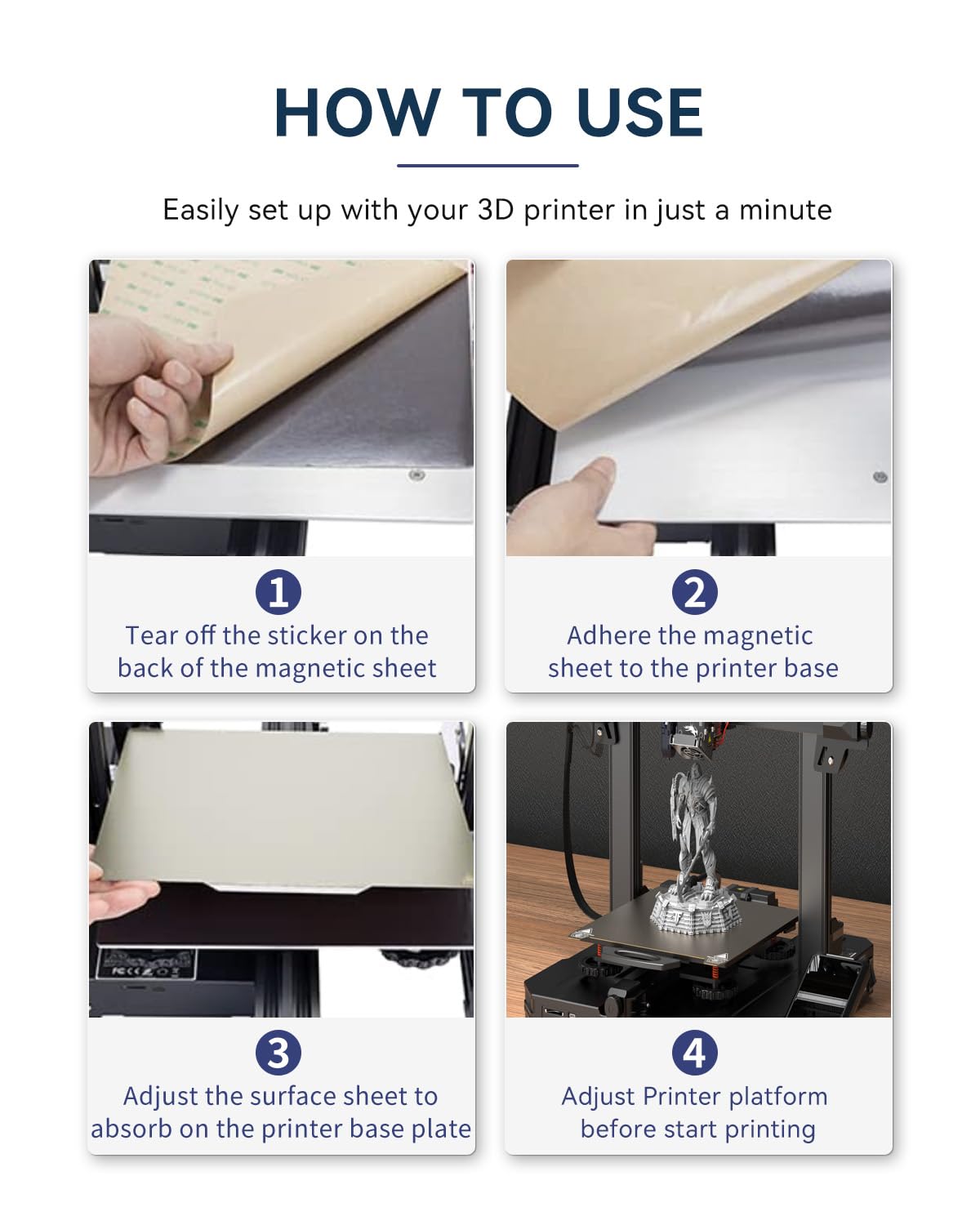 Double Sided Textured PEI Sheet 235mmx235mm for Neptune 3 Pro/Neptune 4/Kobra/Creality Ender 3/Ender 3 Pro/Ender 3 V2/Ender 3 S1/Ender 3 S1 Pro/Ender 3 Neo/Ender 3 V2 Neo 3D Printer FugaCity