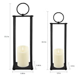 Rustic Farmhouse Lantern Decor,Lanterns Decorative Outdoor,Modern Farmhouse Lantern Decor Set of 2 OYEFLY