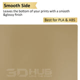 PEI Spring Steel Bed with Magnetic Sheet for Edner 3 pro/Ender 3 v2/S1,Ender 5 3D Printer,235mm*235mm (235-235, Smooth & Textured PEI) 3DHUB