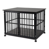 48 Inch Heavy Duty Dog Crate Furniture for Extra Large Dogs, Decorative Pet House End Table, Wooden Cage Kennel Furniture Indoor, XL XXL Dog Crate, Grey EOXNYZR