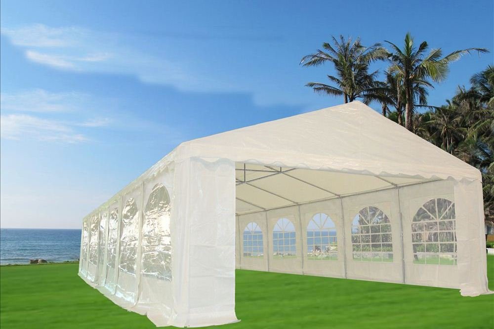 Delta 40'x20' Fire Retardant (FR) PVC Party Tent,Wedding Tent Canopy,Outdoor Event Shelter,Garden Gazebo,with Waterproof Top,Galvanized Steel Poles,Carry Bags DELTA