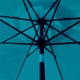 Sunnyglade 9' Patio Umbrella Outdoor Table Umbrella with 8 Sturdy Ribs (Teal Blue) Sunnyglade