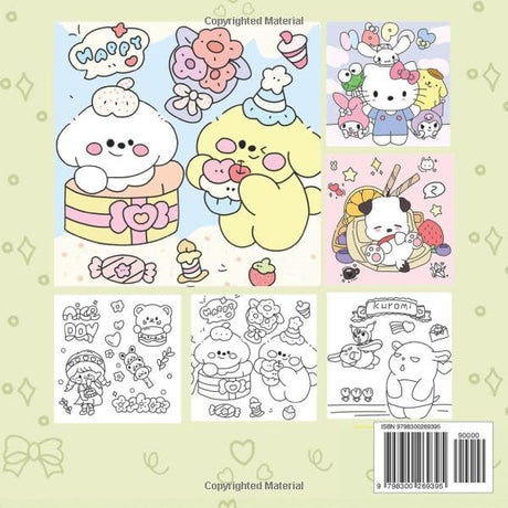 KAWAII FRIENDS: Coloring Book for Adults and Teens Featuring Super Cute Animal Characters with Easy and Simple Designs for Relaxation (Cute&Comfy) Majosta