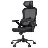SIHOO M102C Ergonomic Mesh Office Chair, High Back Desk Chair with 3D Armrests, Up&Down Lumbar Support, Swivel Computer Task Chair with Adjustable 2D Headrest, Tilt Function Black SIHOO