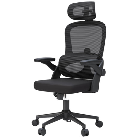 SIHOO M102C Ergonomic Mesh Office Chair, High Back Desk Chair with 3D Armrests, Up&Down Lumbar Support, Swivel Computer Task Chair with Adjustable 2D Headrest, Tilt Function Black SIHOO
