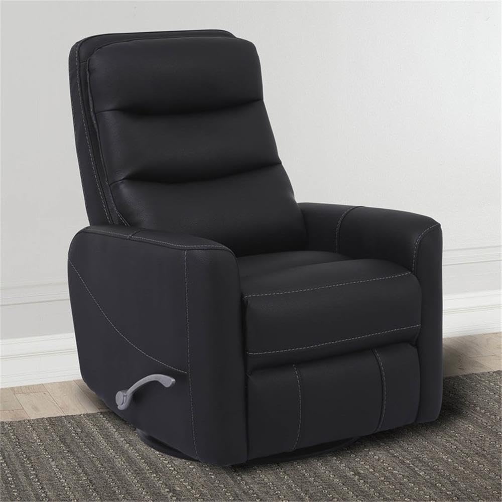 Parker Living Hercules - Black Manual Swivel Glider Recliner Parker Living