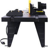 Router Tables Electric Benchtop Router Table Top Wood Working Craftsman Tool with Steel Stand and Adjustable Fence Router Table Precise Routing Table for Woodworking Power Tools WZONICE98