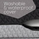 Milliard Dual Sided Premium Tri Folding Mattress, Memory Foam Foldable Mattress with Waterproof Washable Cover, Full (75"x 52"x 6") + Bonus Eye Mask Included Milliard