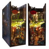 MiniAlley Book Nook DIY Kit - Dreamy - Miniature House Dollhouse Kit for Adult and Teens, Desgined in USA, Booknook Bookshelf Decor Alley Model Build with LED Light, Gifts for Family and Friends