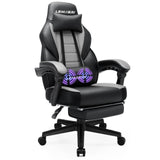 LEMBERI Gaming Chairs with Footrest,Ergonomic Video Game Chairs for Adults,Big and Tall Chair 400lb Weight Capacity, Racing Style Computer Gamer Chair with Headrest and Lumbar Support LEMBERI
