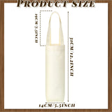 Hoolerry 12 Pcs Wine Tote Bag Canvas Wine Bag with Handle Wine Purse Sublimation Blank Bottle Gift Tote Reusable Washable Wine Carrier Hoolerry