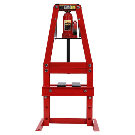 Hydraulic Power Units, 6-Ton Benchtop Hydraulic A-Frame Shop Press with Press Plates, Hydraulic 6 Ton Garage Floor Adjustable Shop Press with Plates, Hydraulic Press, Red, Hydraulic Shop Press SHZICMY