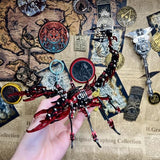 Metalkitor Scorpion 3D Metal Puzzles Kits for Adults Teens – 454 Pcs – Mechanical Assembly Models – 4 Hours to Build – Ideal for Gifts and Decorations (Red and Black)