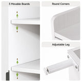 ComfyCorner White 7+1 Tier Farmhouse Shoe Storage Cabinet - 45" Tall Entryway Organizer with Cross Molding Doors, 3 Adjustable Shelves & Metal Legs, Shoe Rack for Front Door Entrance ComfyCorner