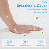 FDW 8 inch Gel Memory Foam Mattress for Cool Sleep & Pressure Relief/Medium Firm Mattresses/CertiPUR-US Certified/Bed-in-a-Box/Pressure Relieving,California King FDW