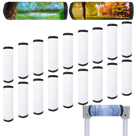 Sublimation Blanks Luggage Handle Grips Wraps Neoprene Comfort Luggage Tag Bulk Identifier Marker for Travel Bag Luggage Suitcase, 20Pcs VIOKKO