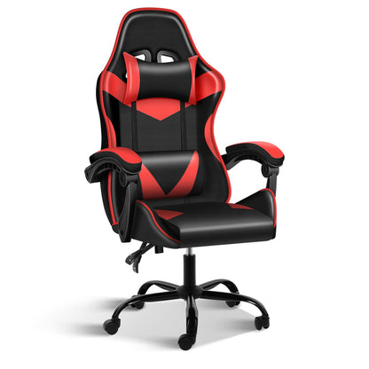 Gaming Chair,Office Computer Video Game Chair,Backrest and Seat Height Adjustable,Ergonomic Swivel Recliner