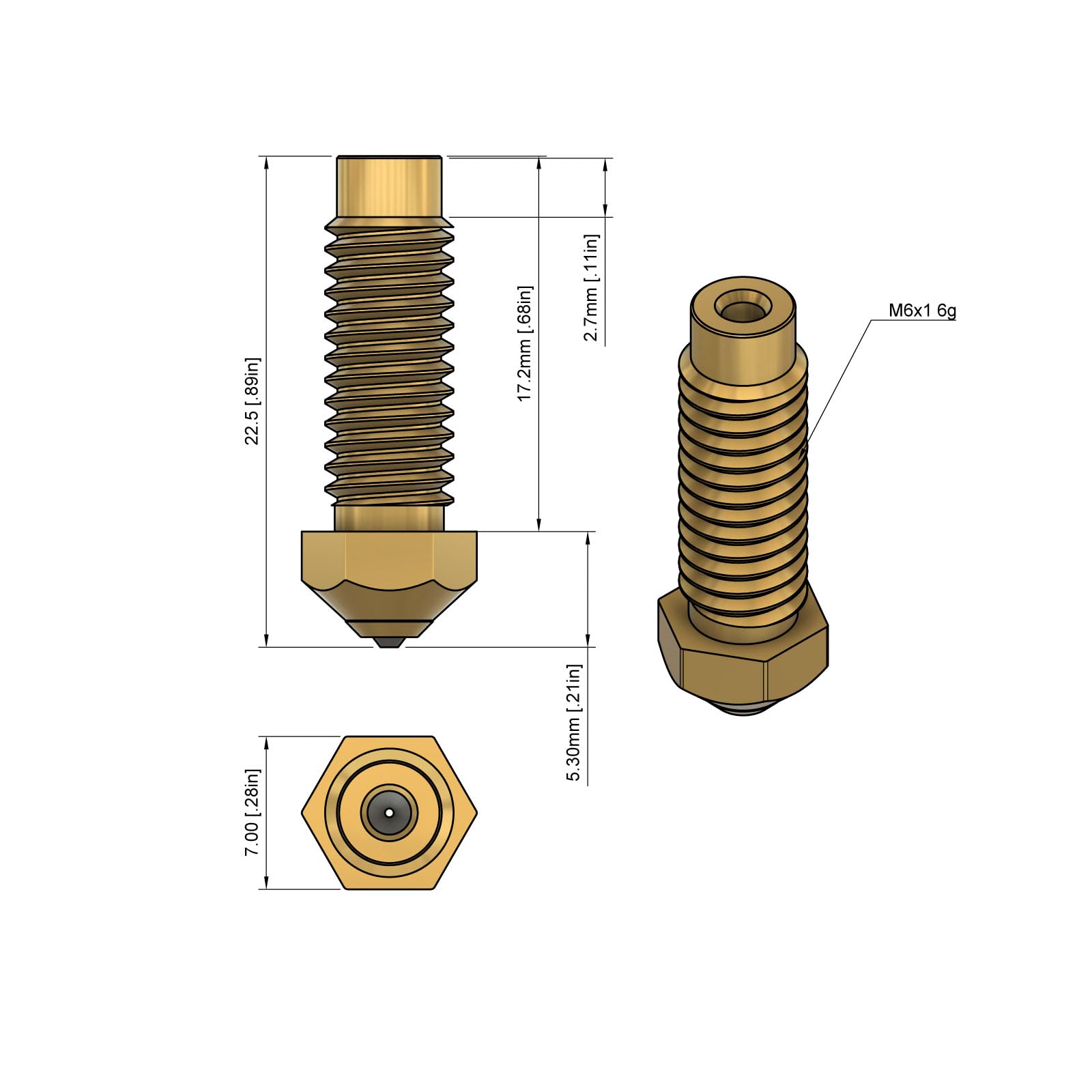 DUROZZLE Diamond PCD Nozzle 0.4mm for Elegoo Neptune 4 Plus/Max 3D Printer, Hardened High Precision - WoodArtSupply