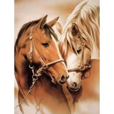 WSLWXSHM Diamond Art Painting Kits for Adults Horse, Round Full Drill Diamond Art Kits, 5D DIY Paint with Diamonds Crafts for Home Wall Decoration Gifts 12×16Inch, Animal WSLWXSHM